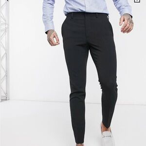 Super Skinny Smart Pants in Black